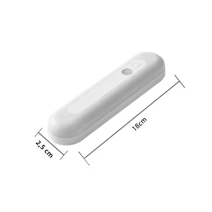 Lámpara Nocturna LED De Inducción Corporal Con Adhesivo Y Succión Magnética Para Armario Luz De Tira Larga Recargable Moderna - 1