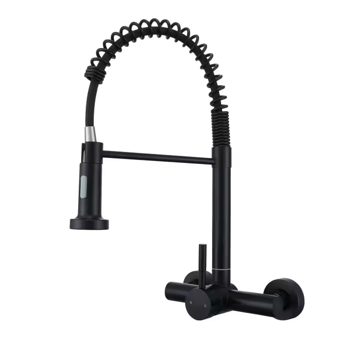 Grifo de cocina de Maple inoxidable 304, Grifo de Agua fría y Caliente con rotación de 360 Grados, color Plisado - 1