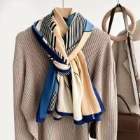 Bufanda De Geometría Vibrante Y Con Contraste - Suave Transpirable Impermeable Y De Protección Solar Viaje Amigable - Perfecto Para Primavera Y Verano Para Mujer - details 8