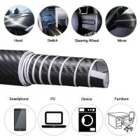 Papel De Película 3D De Fibra De Carbono Para Coche 30x127cm Decorativo DIY Vinilo Estilo Interior Automóvil Adhesivo De Decales - details 1