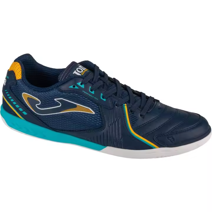 JOMA BOTAS FUTBOL DRIBLING 2403 COLOR MARINO CON AMARILLO - 1