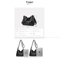 Nueva Bolso De Hombro Para Mujer En Cuero Lavado Gran Capacidad Bolso Transversal Suave Estilo Coreano Para Damas De Mediana Edad - details 12