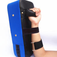 Músculo Sand Bag De Lona PU Para Entrenamiento De Boxeo Taekwondo Muay Thai Almohadillas De Mano Y Pie Color Rojo/Azul - details 5
