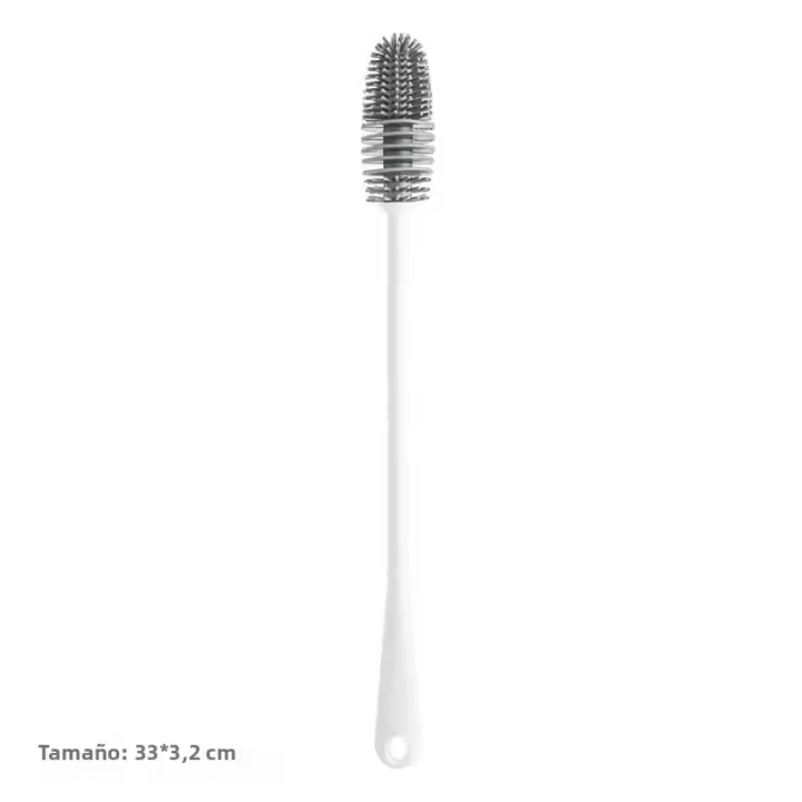 Cepillo De Silicona Para Vaso Limpiador De Rincones Muertos Sin Gaps Cepillo De Limpieza Para Botella De Leche Hogar - 1