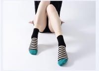 Calcetines De Moda Con Rayas Para Mujer Anti-derrapantes De Yoga Pilates Fitness Colorido Deportivo Tubo De Baile En El Suelo - details 13