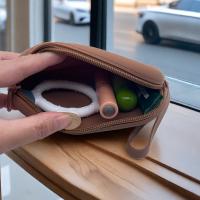 Bolsa De Cosméticos De Silicona Oval Grande Capacidad Multifuncional Monedero Estuche De Almacenamiento De Color Sólido Para Pequeños Artículos - details 8