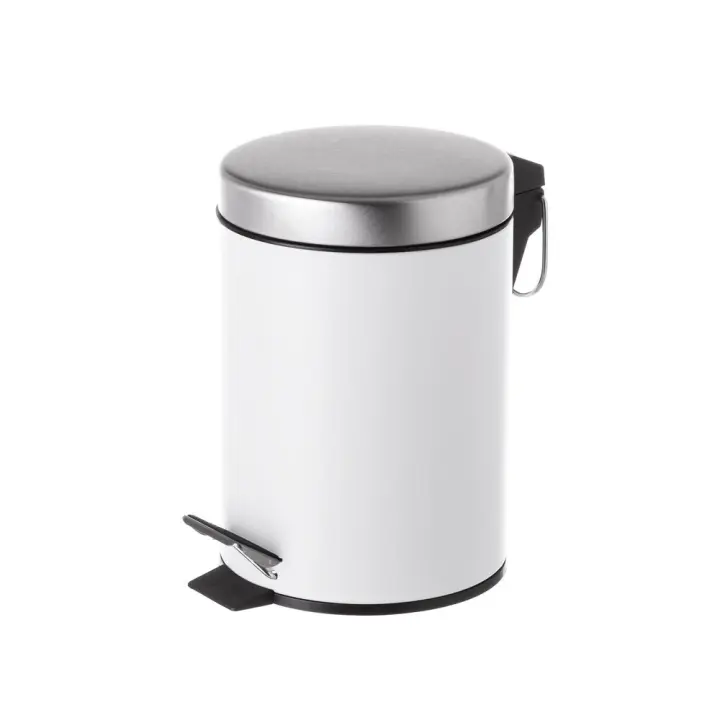 Papelera de baño de metal y polipropileno de 3 litros con pedal Lola Home - 1