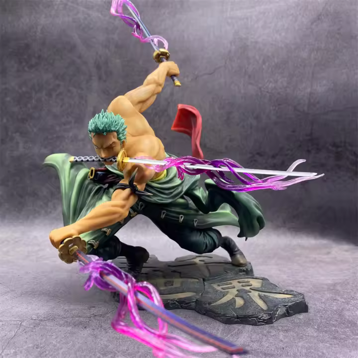 Figura De Acción Anime One Piece 10cm Roronoa Zoro Tríptada Sa-Máximo Estatua De Manga Colección Modelo Juguete Para Niños - 1