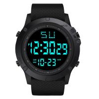 Reloj Deportivo Electrónico Para Hombres Y Adolescentes Multifuncional Impermeable Luminoso Militar Exterior LED Digital Reloj De Pulsera Para Niños - details 12