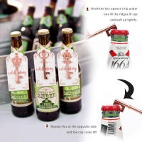 Llave De Cerveza Y Botella 10Pcs Llavero De Metal Para Bodas Regalos Para Invitados Fiesta De Boda Souvenir Eco-amigable - details 1
