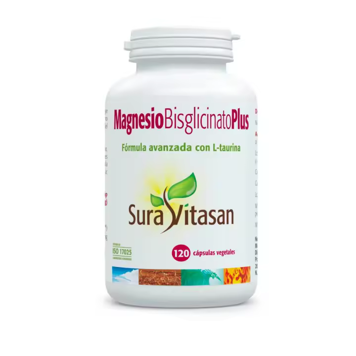 Magnesio Bisglicinato Plus 120 cápsulas Sura Vitasan - 1