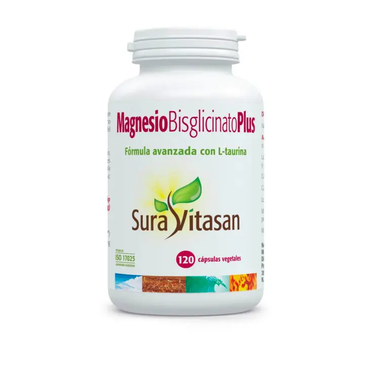 Magnesio Bisglicinato Plus 120 cápsulas Sura Vitasan - 1