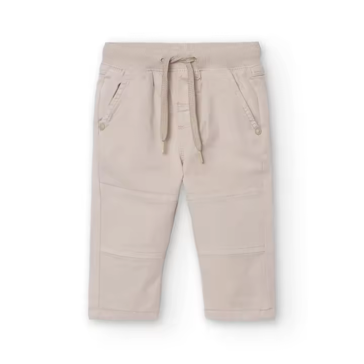Pantalón gabardina elástica de bebé -BCI - 1