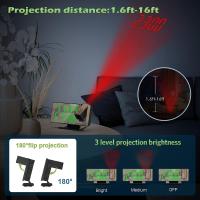 Reloj despertador digital con proyección de 180 °, con espejo LED, pantalla grande, pantalla de temperatura, despertador digital con repetición, fecha, 3 brillo, para dormitorio y oficina - details 5