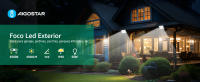Aigostar Foco LED Exterior 50w 4300LM, Foco Proyectore LED Exterior Impermeable IP65, Focos LED Exterior 56 LED, 6500K Blanco Frío  para Garaje,Jardín,Patio,Parque - details 0