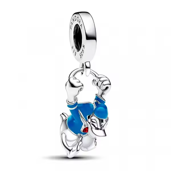 Pandora - Charm Colgante Pato Donald de Disney 793358C01 - 1