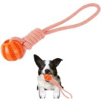 Bola De Juguete Para Perros Con Correa Resistente Masticadora Y Limpieza De Dientes Juguete Interactivo Anti-Boredom Para Muelas - details 4