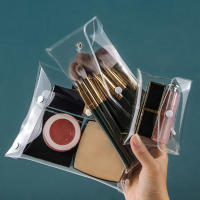 Bolsa De Maquillaje Transparente Y Impermeable Para Diferentes Sieges Organizador De Cosméticos Portátil Almacenamiento De Estación De Trabajo De Pincel Y Cepillo De Maquillaje - details 1