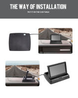 Monitor De Coche KTYDKP Plegable Con Entrada De Video Bidireccional Para Cámara De Retrovisora De Parqueo Y Reversa Pantalla De 4.3 Pulgadas - details 6