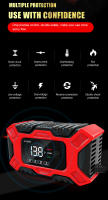 Cargador De Batería De Coche Automático Inteligente Para Motocicletas Y SUV 12V 6A Carga Rápida Reparación Inicio Digital - details 9