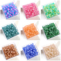 Alrededor De 30 Piezas De Cuentas De Imitación De Jade De Vidrio, Cuentas De Manzana, Cuentas Redondas Para La Creación De Joyas DIY Accesorios Para Collares Hechos a Mano Cuentas Sueltas - details 6