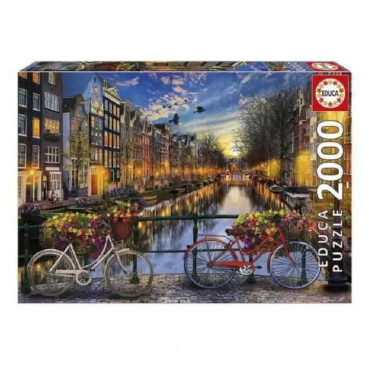 Puzzle 2000 piezas del Atardecer en Ámsterdam Educa Borras - 1