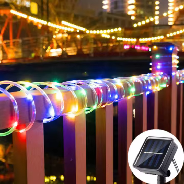 Luz De Cuerda Solar LED Para Exterior Con 50/100/200 LEDs Fairy String Light Para Jardín Fiesta Hogar Boda Navidad Halloween Decoración De Venta Al Por Mayor Y Por Unidad - 1