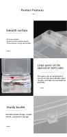 Caja De Almacenamiento Para Uñas Con 2 Pisos Espacio Grande Herramientas De Decoración De Uñas Cuchillo Pincel Archivo Plástico ABS Capacidad Grande Contenedor De Manicura - details 5
