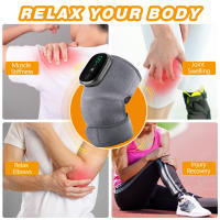 Rodillera eléctrica con calefacción para masaje de rodillas, instrumento de terapia de masaje por vibración, almohadilla para hombros con calefacción de ajenjo, rodillera para piernas frías y viejas - details 2