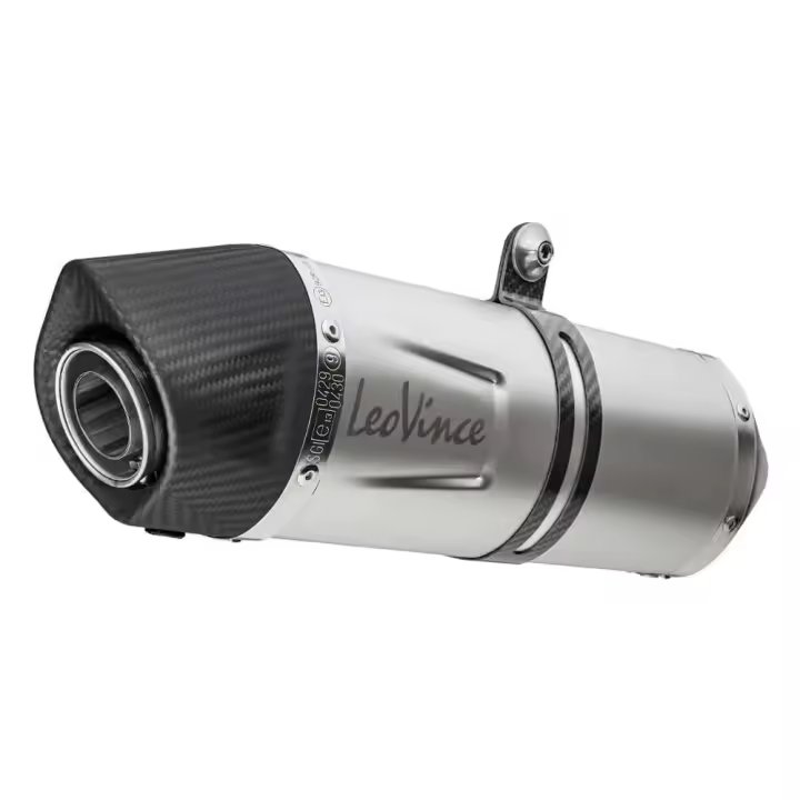 Leovince Silenciador Homologado Lv One Evo Kawasaki Versys 1000 2019-2023 Ref:14304e Stainless Steel&carbon - 1