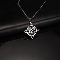 Collar con nudo de bruja para mujeres y niñas, nudo celta irlandés, pentagrama de la trinidad, cruz Ankh, nudo de la trinidad, triquetra, collar vikingo, amuleto pagano, joyería wiccan, regalo - details 3