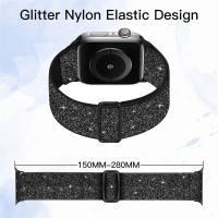 Accesorios Para Apple Watch Bandas Y Cajas Compatible Con Series 3 4 5 6 7 8 9 Protección De Pantalla Para Mujer Bracelete De Nylon - details 0