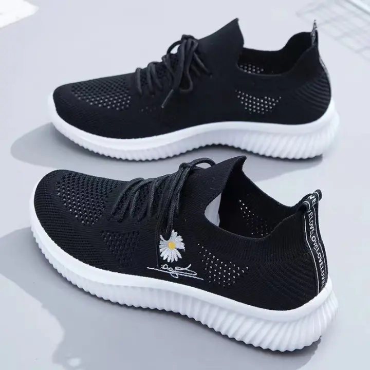 Zapatos casuales Flyknit, zapatos deportivos de moda para mujer, zapatos de estilo coreano que combinan con todo, zapatos de mujer - 1