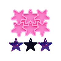 Molde De Silicona GJ-210 Pentagram Brillante Para Resina Epoxy DIY Para Llaveros Pendantes Y Joyería Accesorios De Drip - details 0