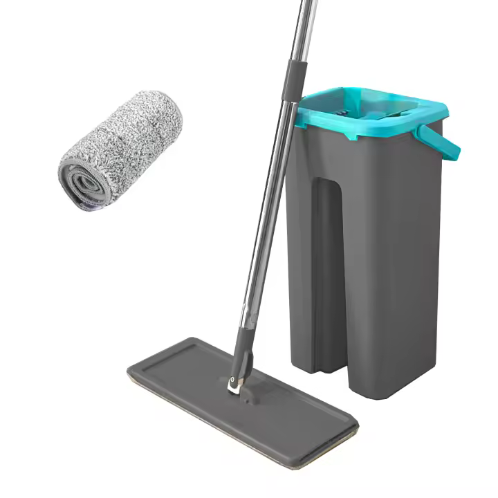 Mopa Extraplana con Cubo Escurridor Nyana Home - Limpieza Eficiente y Sin Esfuerzo - 1