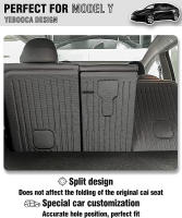 Protector De Asiento Trasero Para Tesla 2020-2025 Model Y Juniper Tapete Antisuciedad Y Antiseña Con Velcro Cubierta De Espalda - details 2