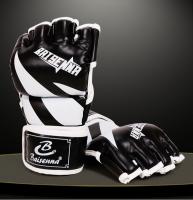 Guantes De Boxeo De Entrenamiento Medio Dedo PU Cuero Para MMA Y Muay Thai Competición Guantes De Prensa De Espuma Unisex - details 2