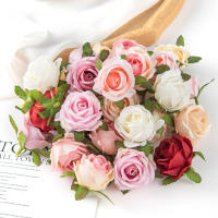 100Pcs Rosas De Seda Artificiales Para DIY Caja De Caramelo Decoración De Navidad Jardín Arco Boda Corona Accesorios - details 17
