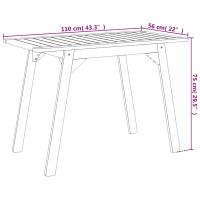 vidaXL Juego de comedor de jardín 3 piezas madera maciza de acacia - details 6
