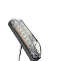 Lámpara De Marca Lateral Para Camión Remolque 12V Blanca 6 LED 1PCS Luz De Señal De Autobús Vehículo De Transporte - details 5