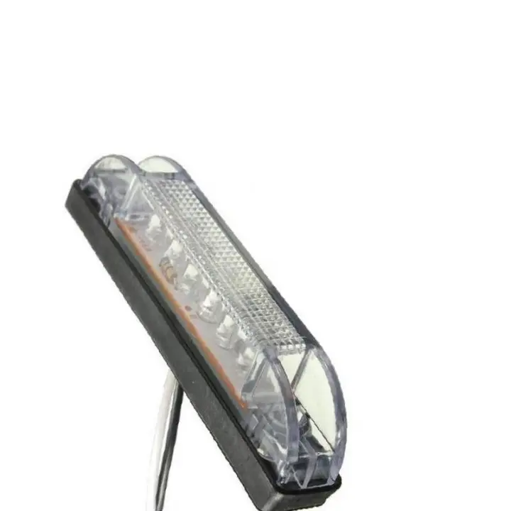 Lámpara De Marca Lateral Para Camión Remolque 12V Blanca 6 LED 1PCS Luz De Señal De Autobús Vehículo De Transporte - 1