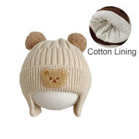 Gorro De Invierno Para Bebé Con Volante Y Protección De Orejas Linterna De Algodón Ajustable Para Niños Y Niñas Accesorios De Ropa Infantil - details 7