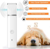 Kit De Aseo Para Perros Y Gatos Recortadora De Pelo Batería Recargable Silenciosa Cortador De Uñas Y Afeitadora Para Mascotas - details 1