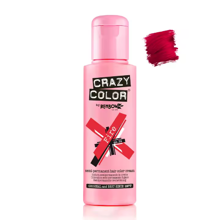 Tinte Semi Permanente sin Amoniaco 100ml: 56 -  Fire - Crazy Color - 1