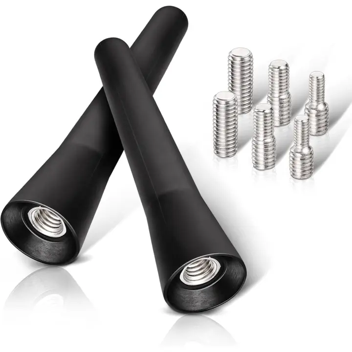 Antena FM Dab para coche, 2 unidades, 6,5 cm, miniantena corta para coche con potente función de recepción FM/AM/Dab - 1