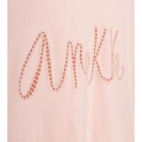 Anekke Hollywood - Camiseta de Mujer Rosa - Manga Corta y Cuello Redondo - Logo de Anekke Troquelado - 100% Algodón - Talla S/M y L/XL - details 0