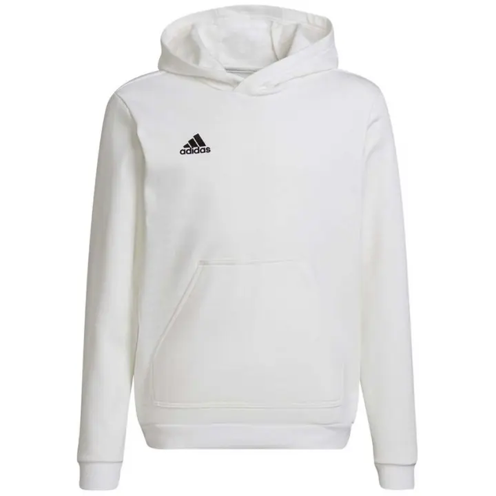 Sudadera con Capucha Adidas Entrada 22 para niños unisex en color blanco - 1