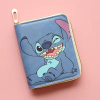 Monedero De Cuero PU Anime Disney Stitch Impermeable Con Bolsillo Para Monedas Cierre Corto Almacenamiento Para Llaveros Auriculares Y Tarjetas De Identificación - details 6