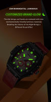 Reloj De Cuarzo Deportivo De Lujo Para Hombre ONOLA 2024 Estilo Clásico Cuero Auténtico Multi Funcional Resistente Al Agua Con Luz Útil Para Todos Los Días - details 5