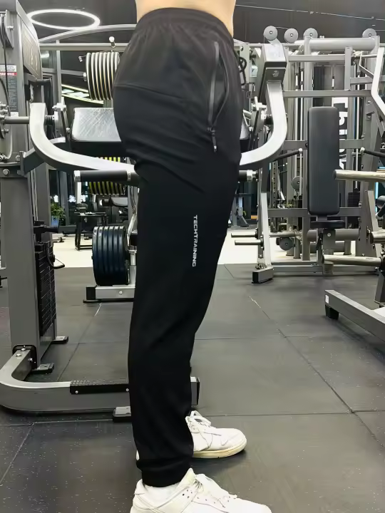Pantalones De Sudor Para Hombre Ligeros Y Transpirables Para Fitness Ciclismo Outdoor Natación Correr Pantalones Elásticos Para Deporte - 1